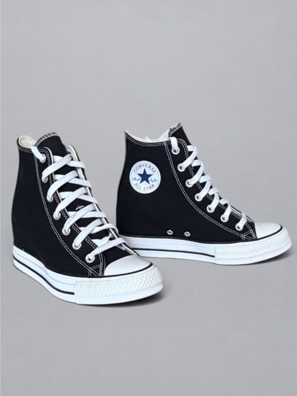 Converse Chuck Taylor All Star Wedge Platform Black High Top Women’s 8